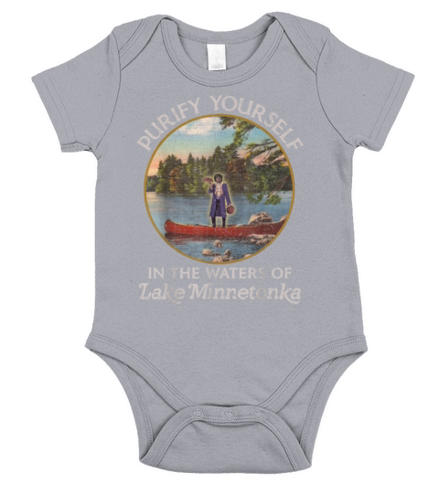 Purify Yourself In The Waters Of Lake Minnetonka Short Sleeve Baby One-Piece