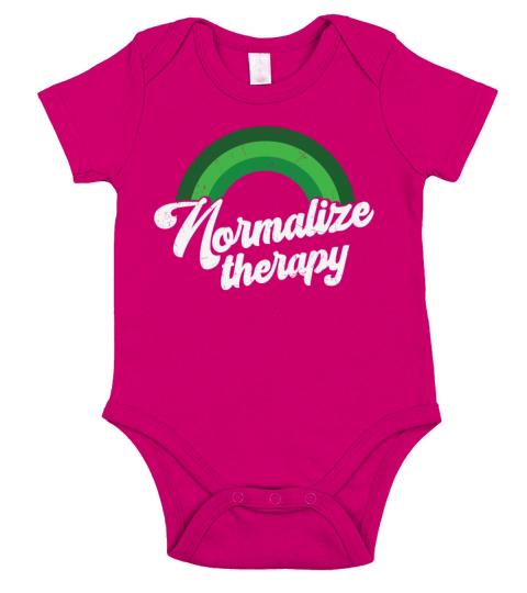 Rainbow Mental Health Normalize Therapy Short Sleeve Baby One-Piece