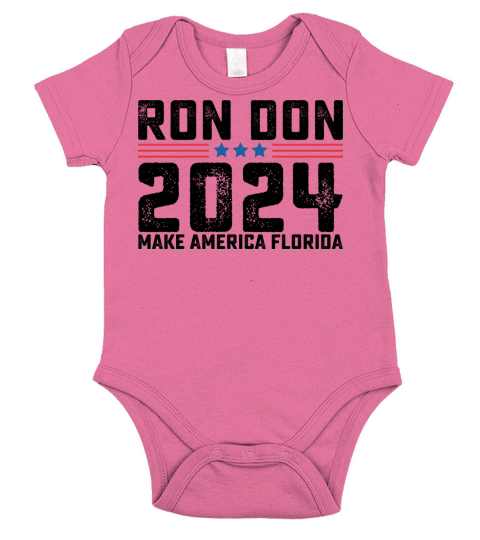 Ron Don Desantis 2024 Florida Short Sleeve Baby One-Piece