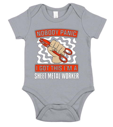 Sheet Metal Worker Nobody Panic I Got This Welder Short Sleeve Baby One-Piece