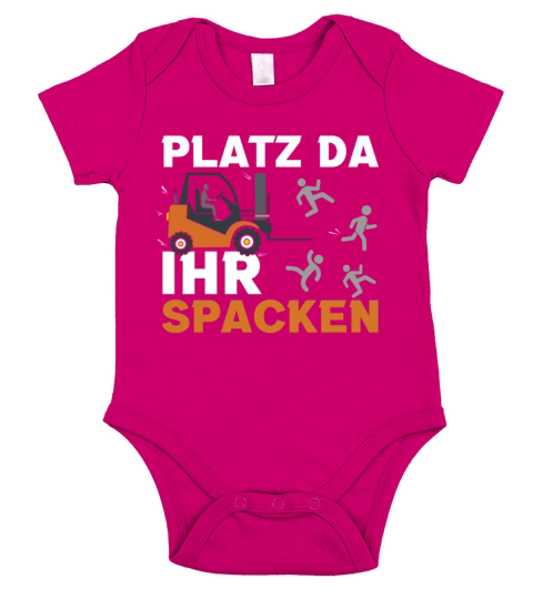 Space Funny Forklift Driver Quotes Operator Truck Short Sleeve Baby One-Piece