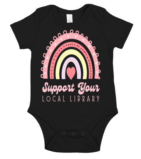 Support Your Local Library Short Sleeve Baby One-Piece