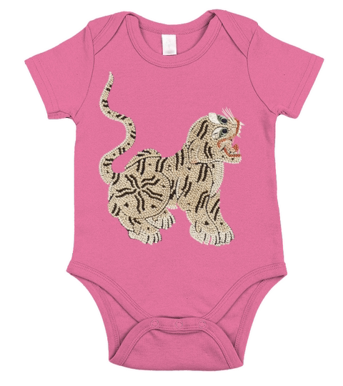 Vintage Tiger Short Sleeve Baby One-Piece