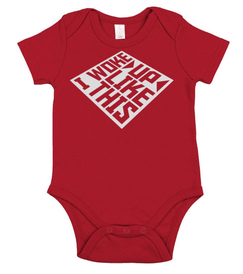 woke up like this Short Sleeve Baby One-Piece