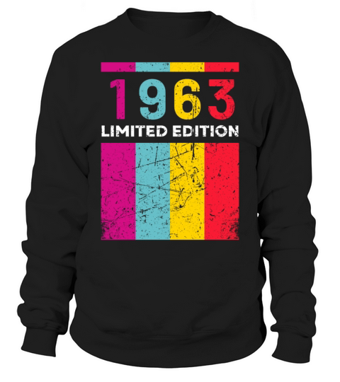 60 Years Vintage 1963 Retro 60th Birthday Sweatshirt Unisex