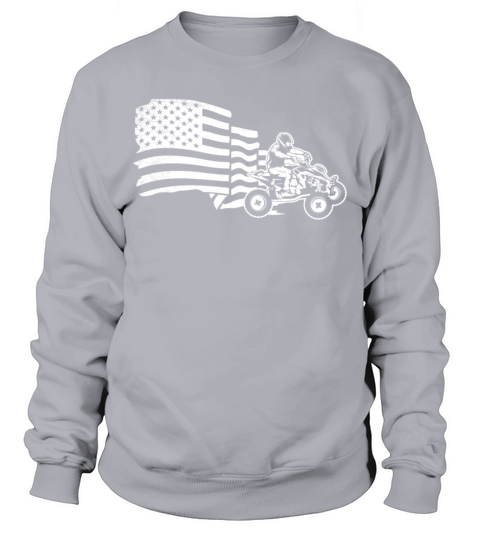all terrain vehicles patriotic flag vintage with s Sweatshirt Unisex