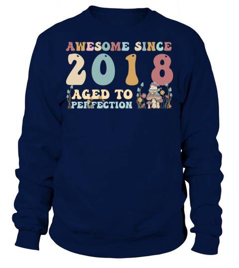 Awesome since 2018 - 5th Birthday - 2023 Groovy Sweatshirt Unisex