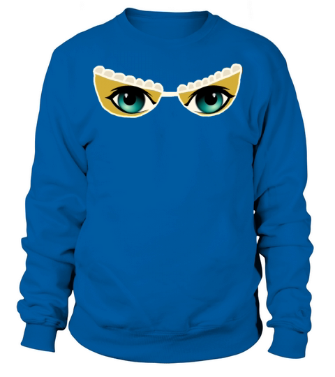 Bra with blue Eyes Gold and pearl lace Sweatshirt Unisex