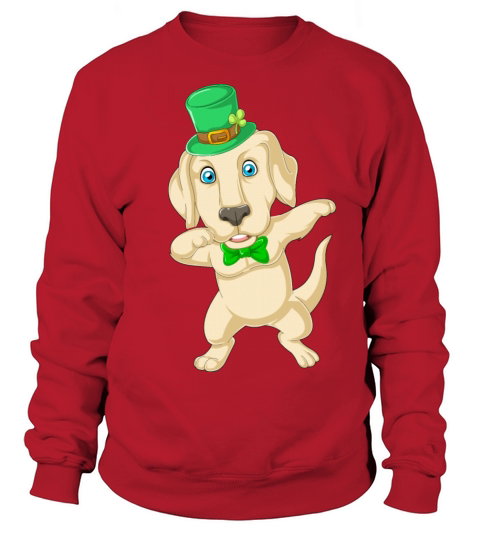 dabbing labrador st patricks day Sweatshirt Unisex