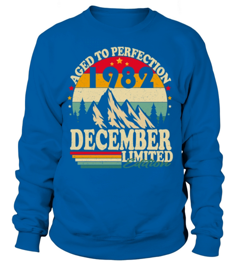 December 1982 Vintage Retro Birthday Sweatshirt Unisex