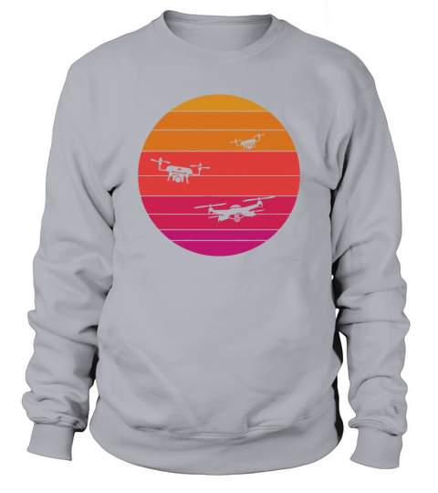 Drone Retro Vintage Sweatshirt Unisex
