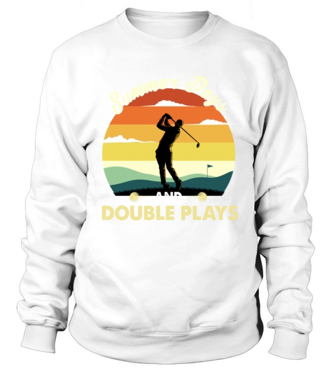 Golf summer days and double plays vintage shirt Sweatshirt Unisex