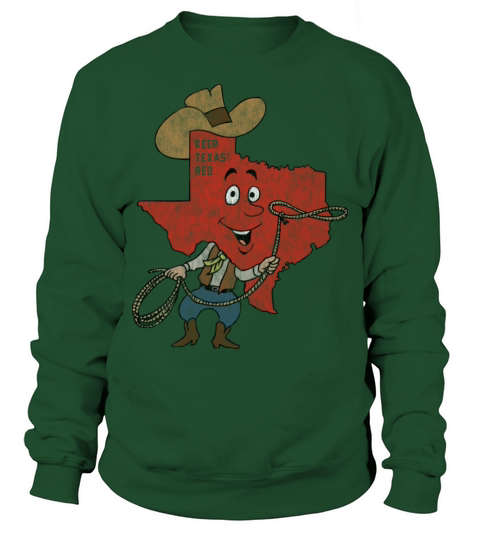 Keep Texas Red Vintage Distressed Sweatshirt Unisex