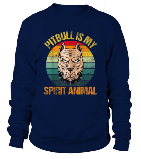 Pit Bull Lover Retro Vintage Sweatshirt Unisex
