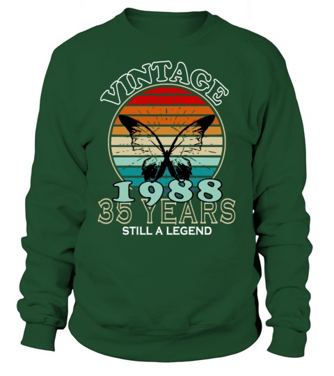 Retro Birthday Year Vintage 1988 Sweatshirt Unisex