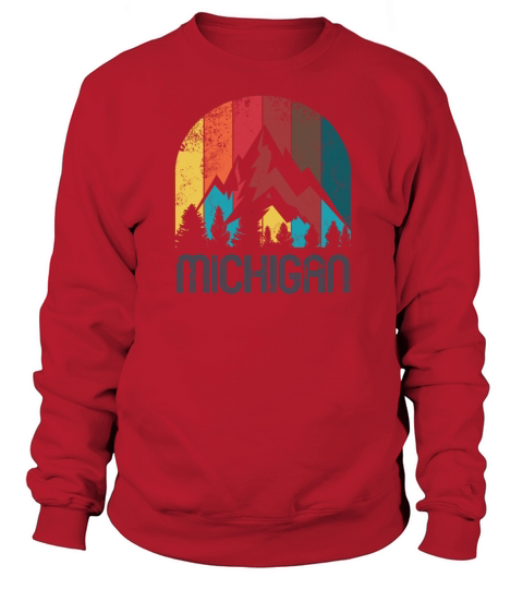 Retro Michigan Designfor Men Women and Kids Sweatshirt Unisex