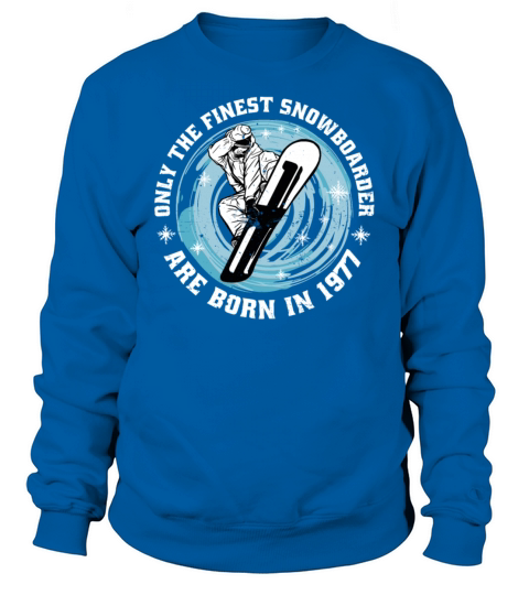 Snowboarder Vintage 1977 Birthday Snowboarding Sweatshirt Unisex