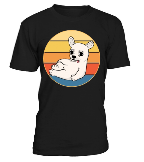 Cute Chihuahua Dog Breed Vintage Retro Sunset T-Shirt Unisex