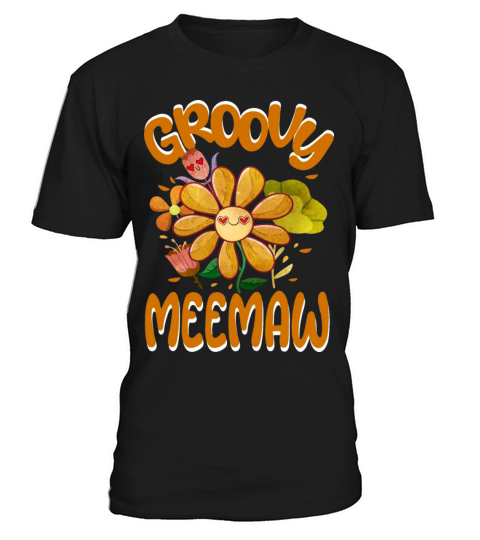 Groovy Meemaw Family Matching Vintage Family T-Shirt Unisex