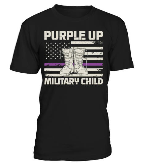 Purple Up Military Tee Military Child Month US Fla T-Shirt Unisex