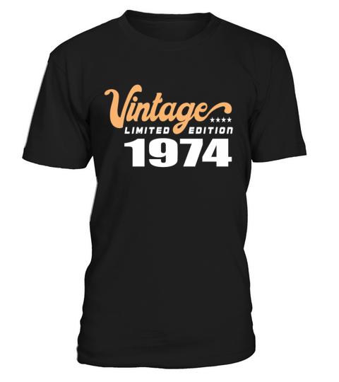 Vintage Birthday Retro 1974 Limited Edition T-Shirt Unisex