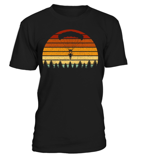 Vintage Sunset Skydiving For Skydivers T-Shirt Unisex