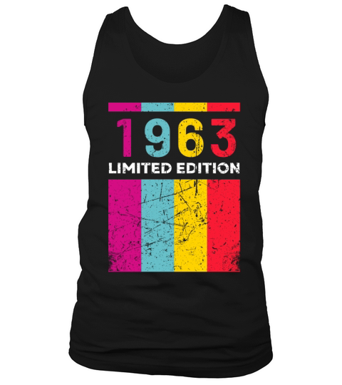 60 Years Vintage 1963 Retro 60th Birthday Tank Top Unisex