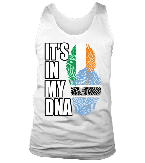 Botswana And Irish Mix Heritage DNA Flag Tank Top Unisex