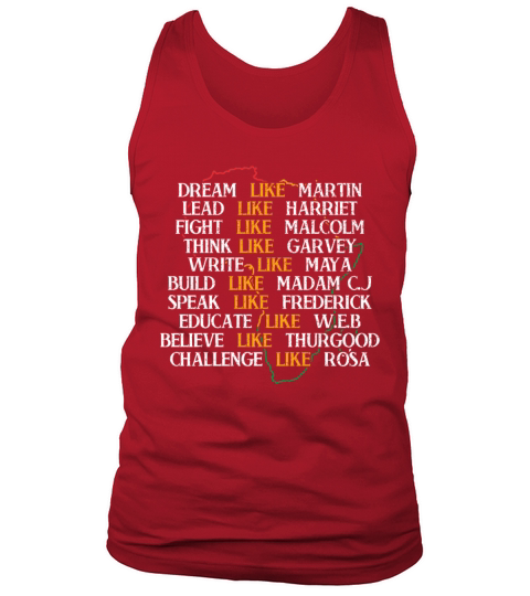 Dream Lead Speak Challenge Pride Black History Tank Top Unisex