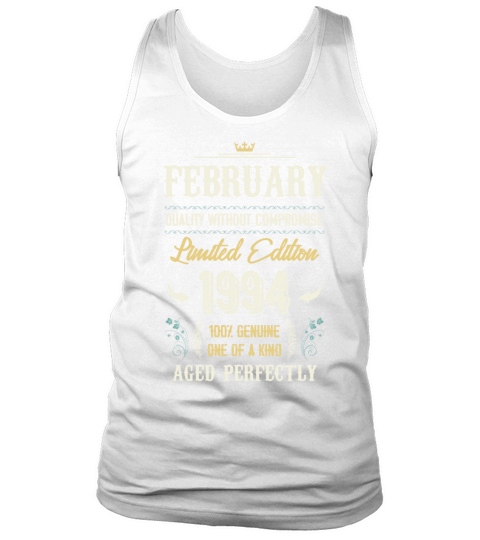 February 1994 Vintage Birthday Present Tank Top Unisex