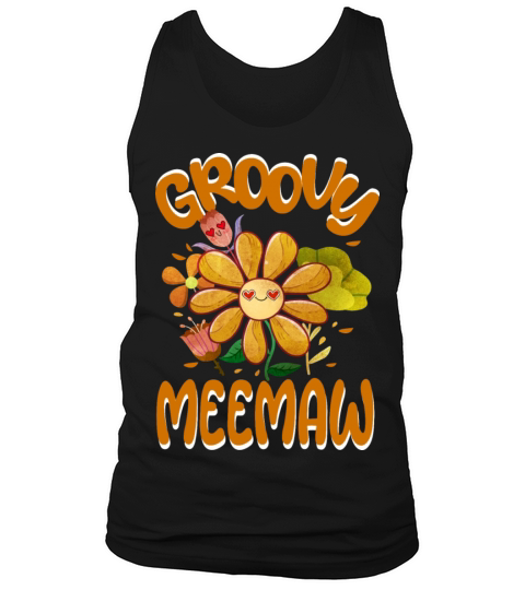 Groovy Meemaw Family Matching Vintage Family Tank Top Unisex