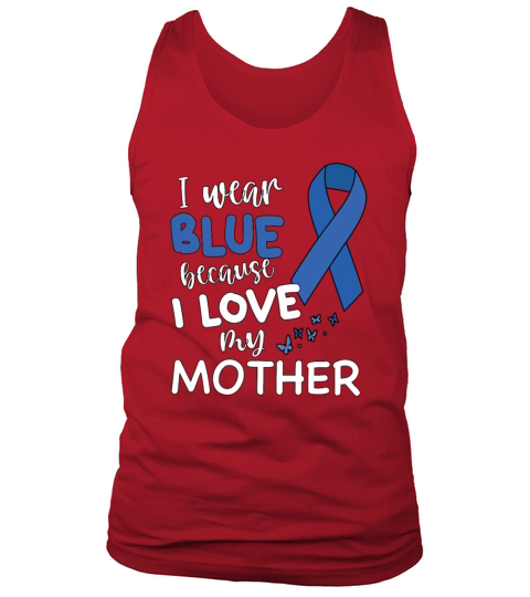 I Wear Blue Colon Cancer Awareness Survivor Tank Top Unisex