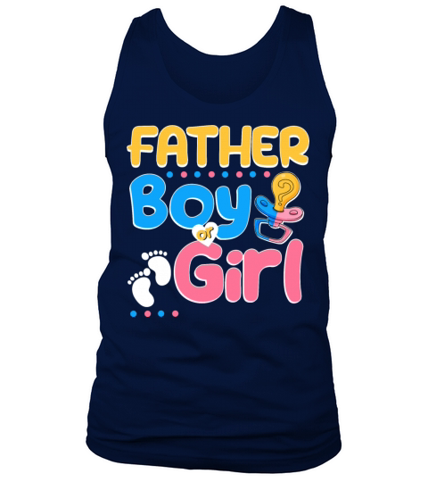 Pink or Blue Father Loves You Best Dad Ever Tank Top Unisex