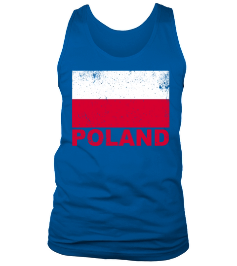 Poland Flag Vintage Polish Nationality Grunge Trav Tank Top Unisex