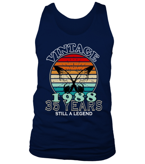 Retro Birthday Year Vintage 1988 Tank Top Unisex