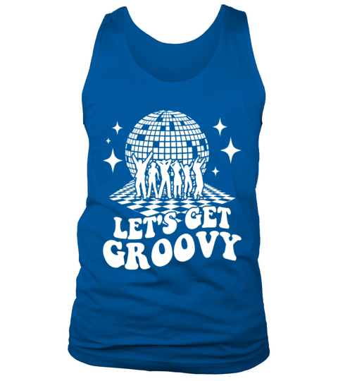 Retro Groovy Club Vintage Party Funny Disco Ball Tank Top Unisex
