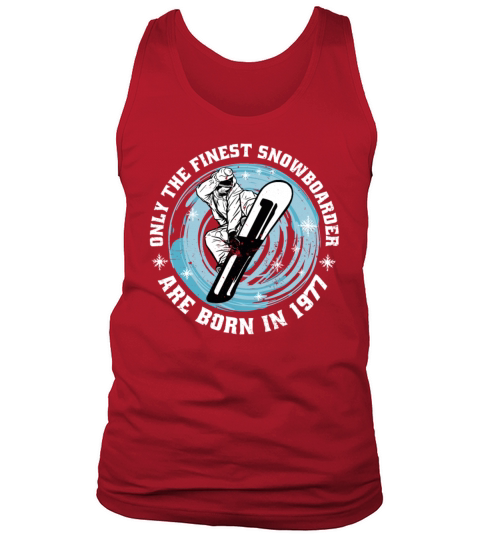Snowboarder Vintage 1977 Birthday Snowboarding Tank Top Unisex
