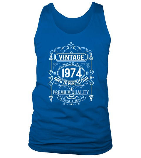 Vintage 1974 Limited edition Made in 1974 Tank Top Unisex