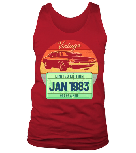 Vintage January 1983 Tank Top Unisex