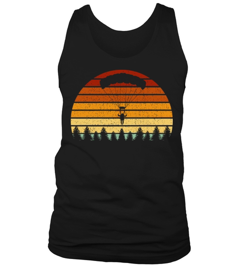 Vintage Sunset Skydiving For Skydivers Tank Top Unisex