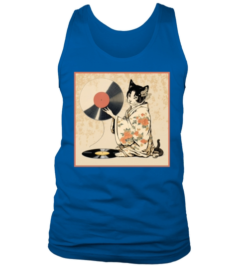 Vinyl Record Player Cat Owner Record Collector Tank Top Unisex