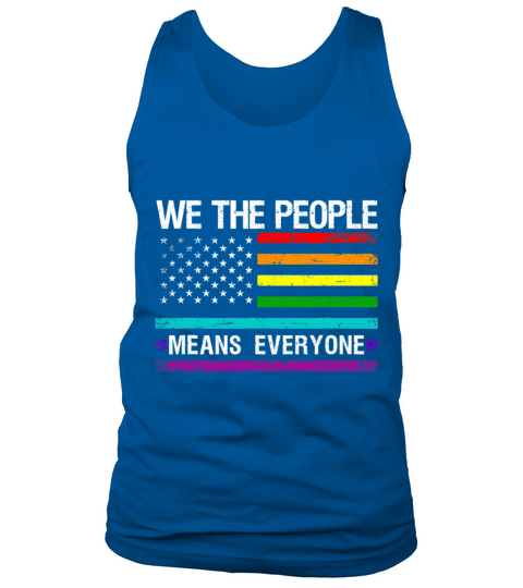 We The People Means Everyone Vintage LGBT Tank Top Unisex