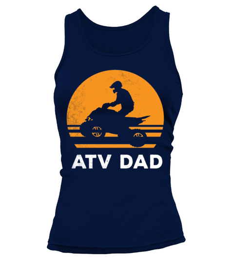 all terrain vehicles sunset art retro theme mixed Tank top Woman