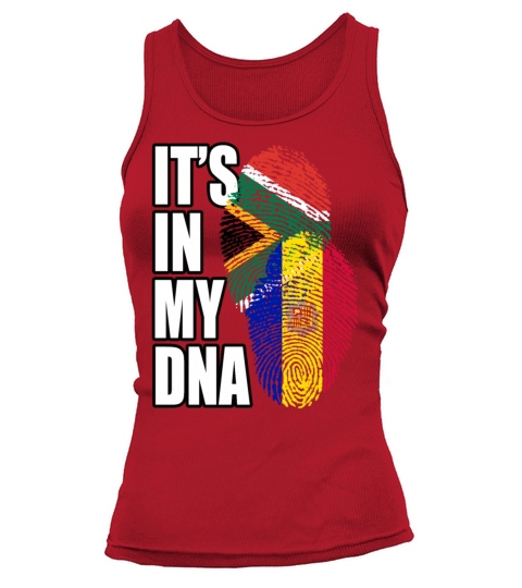 Andorran And South African Mix Heritage DNA Flag Tank top Woman