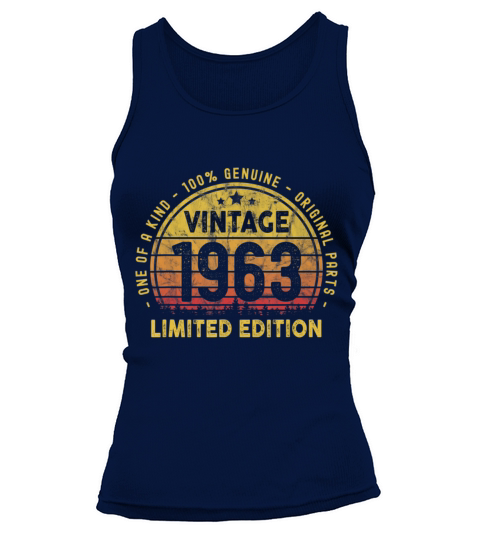 Born In 1963 Vintage 58th Birthday Tank top Woman