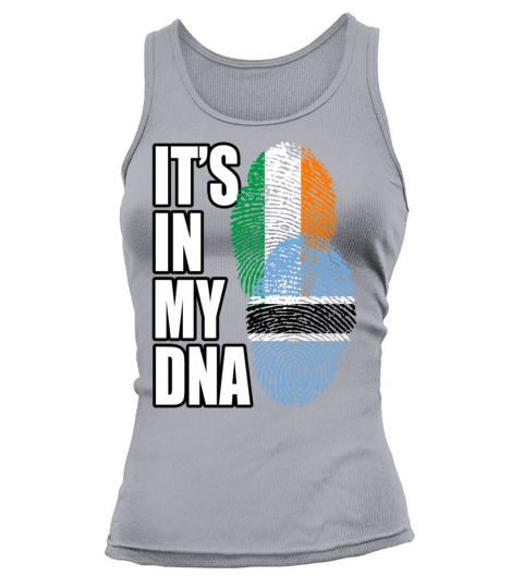 Botswana And Irish Mix Heritage DNA Flag Tank top Woman