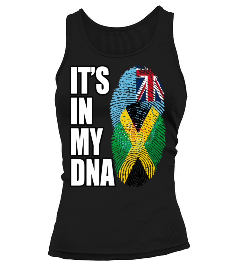 Fijian And Jamaican Mix Heritage DNA Flag Tank top Woman