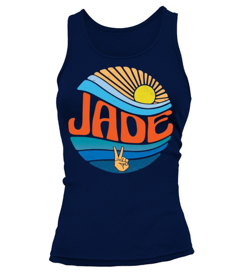 Jade Shirt Vintage Sunset Jade Groovy Tie Dye Tank top Woman