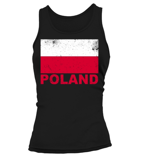 Poland Flag Vintage Polish Nationality Grunge Trav Tank top Woman