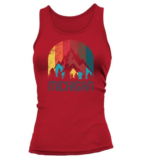 Retro Michigan Designfor Men Women and Kids Tank top Woman